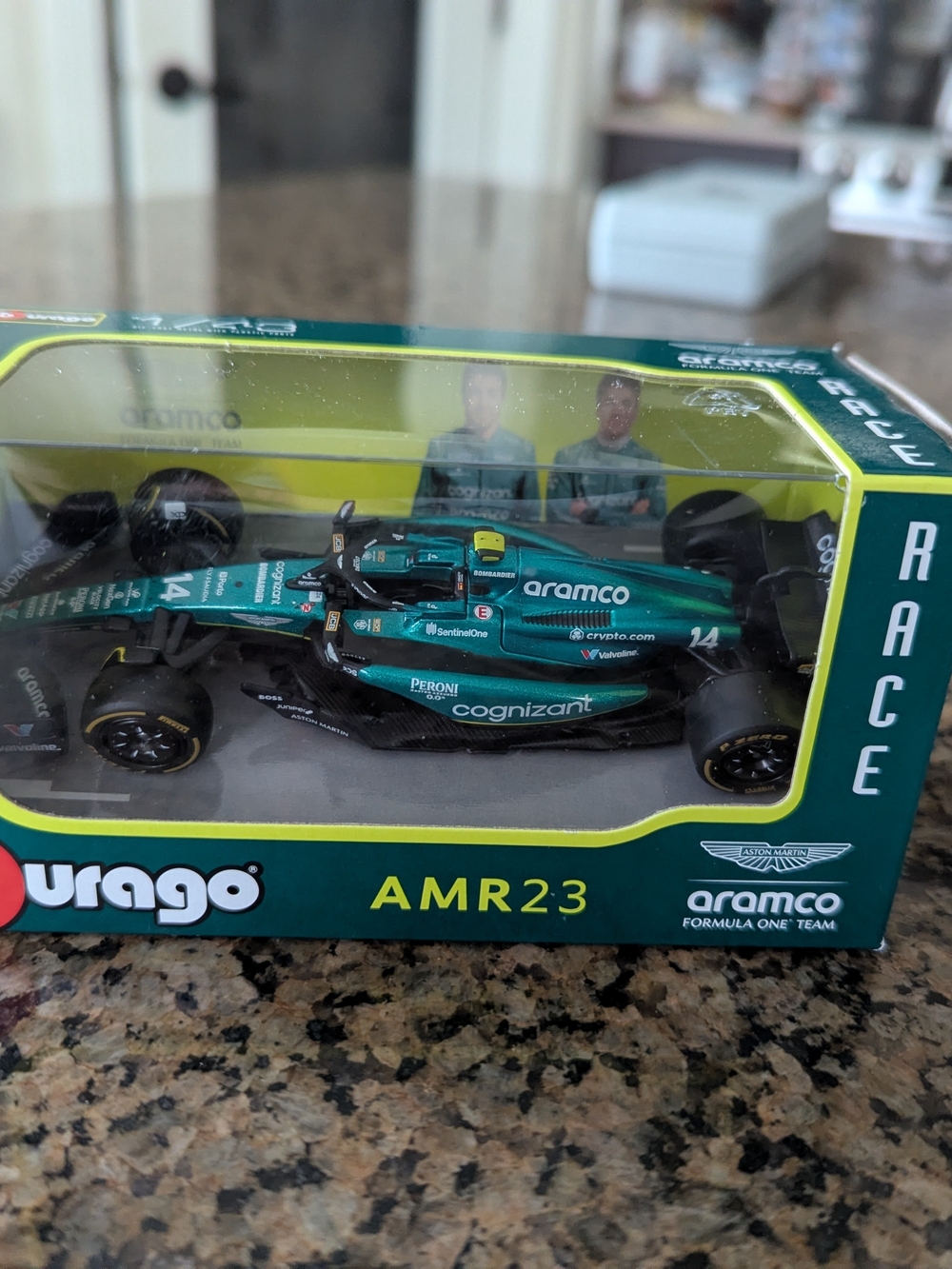AMR23 Formula One Die-Cast Toy Car - Teal Green
